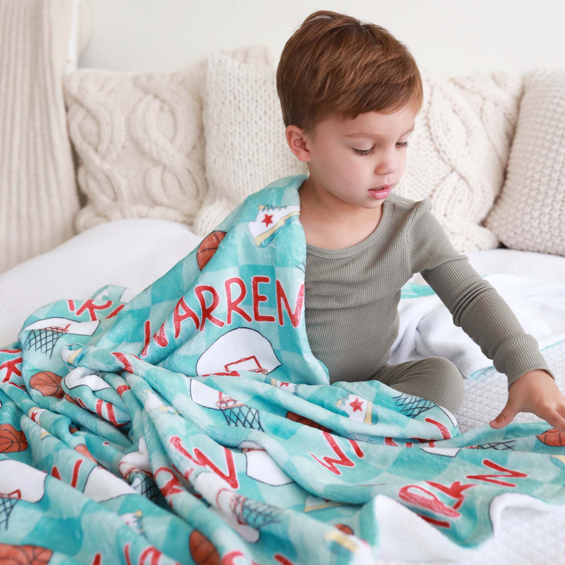 Basketball Star Personalized Kids Blanket - Image 5