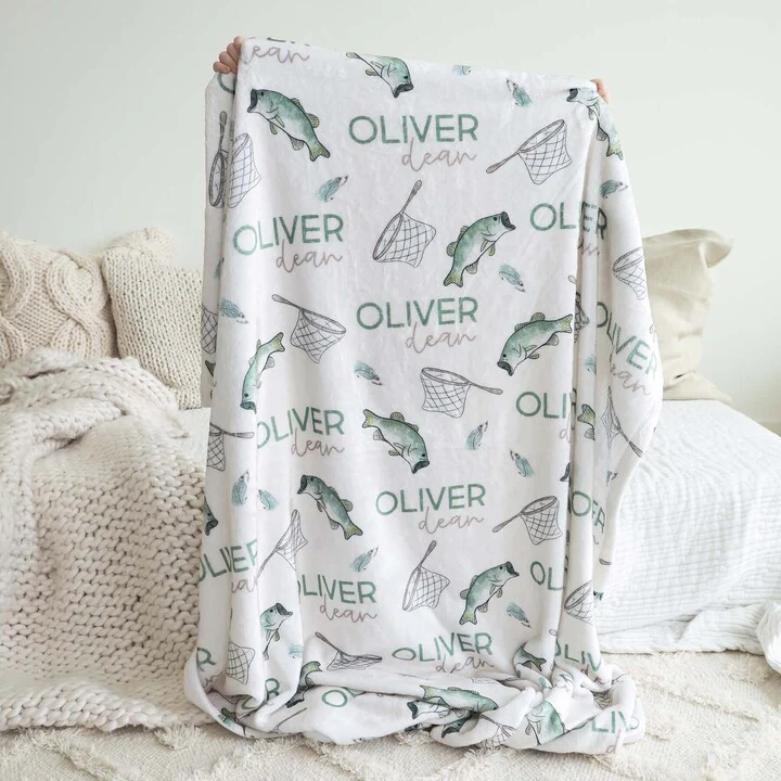 Bass Buddies Personalized Kids Blanket - Image 3