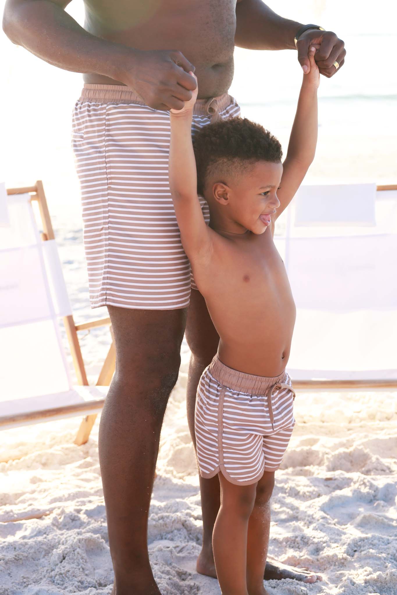 Boy's Swim Trunks | Sandy Stripes - Image 8
