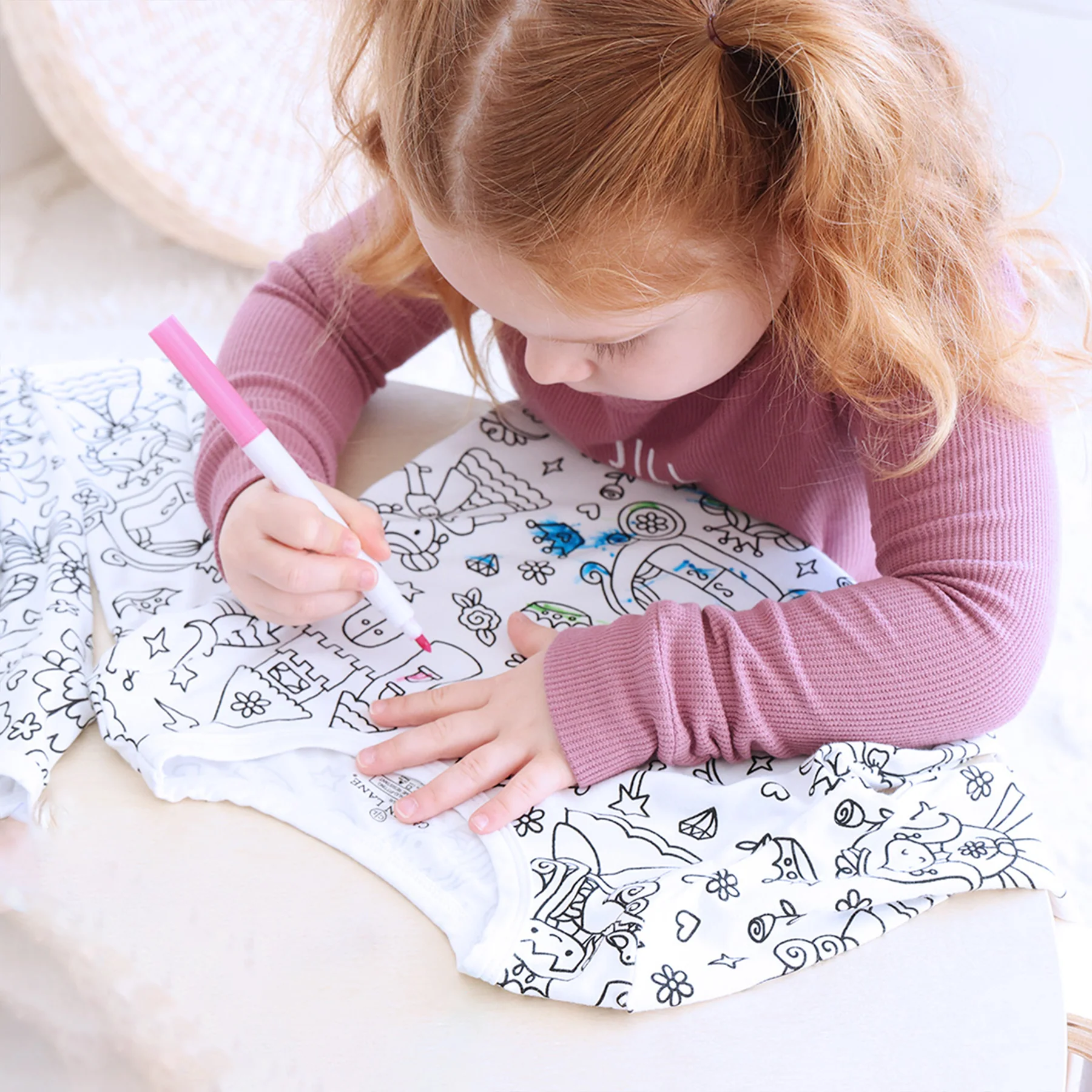 Colorable Two Piece Pajama Set | Far Far Away - Image 3