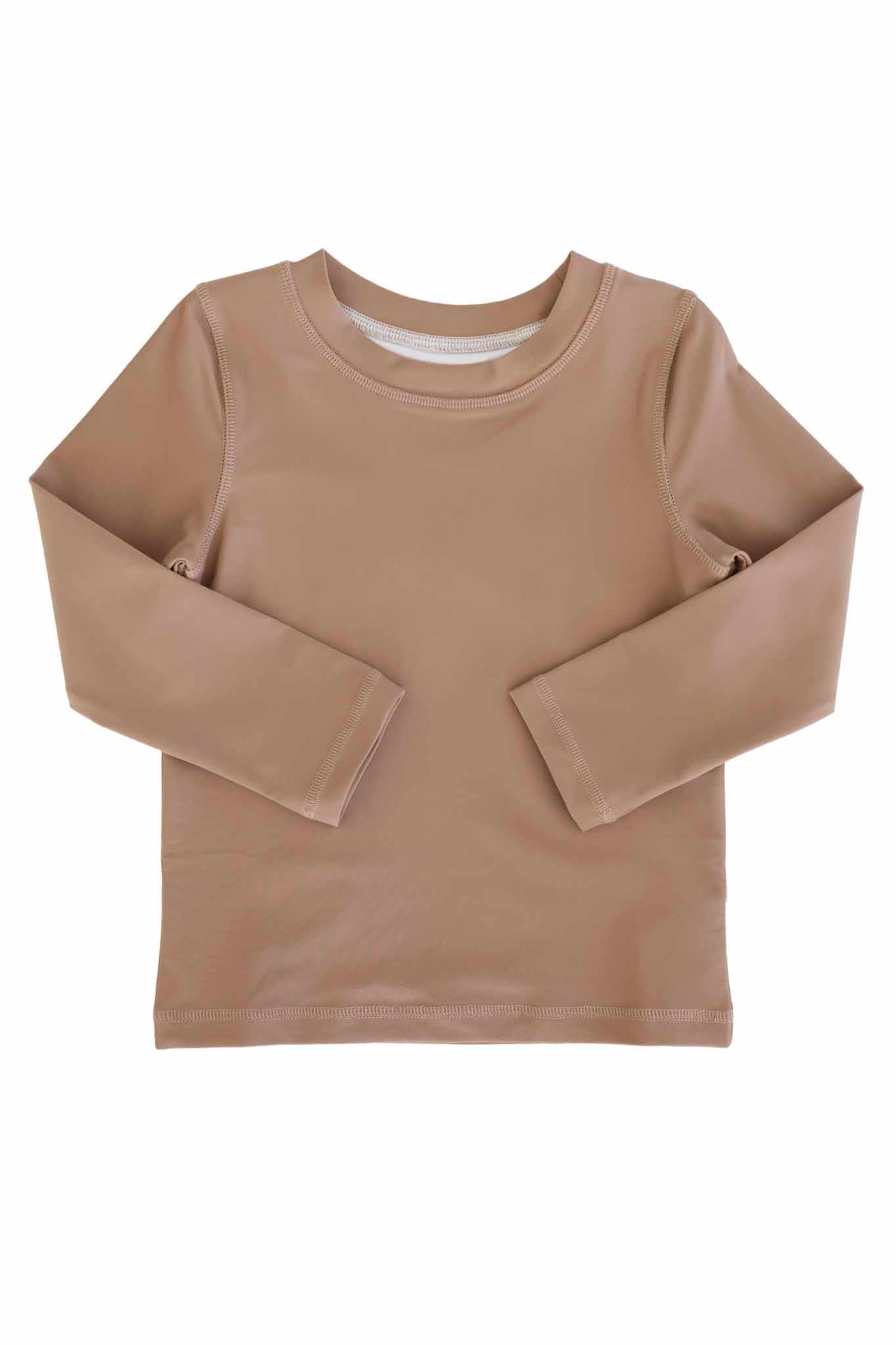Long Sleeve Rash Guard Shirt | Sandy Mocha - Image 6