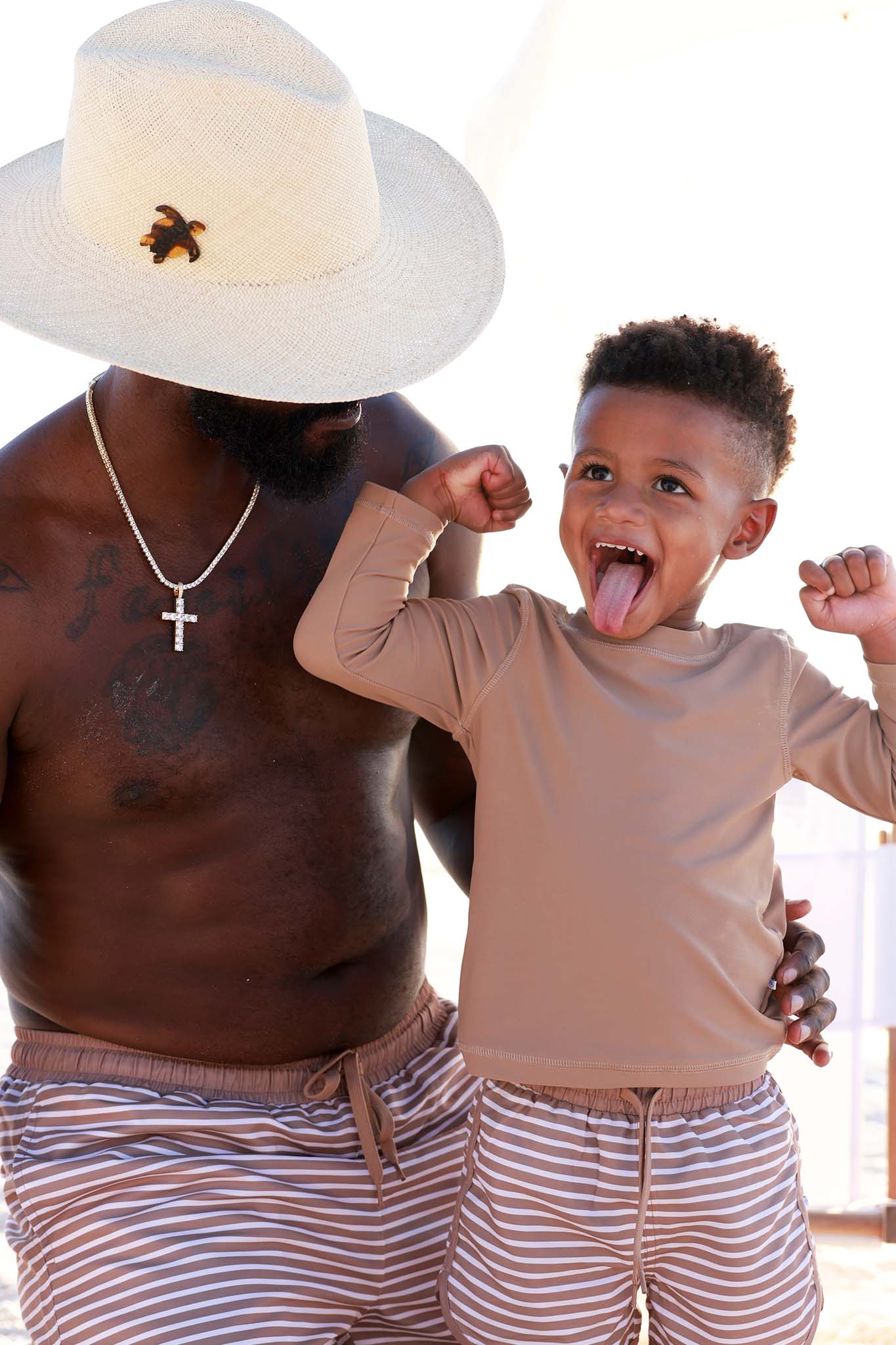 Men's Swim Trunks | Sandy Stripes - Image 10