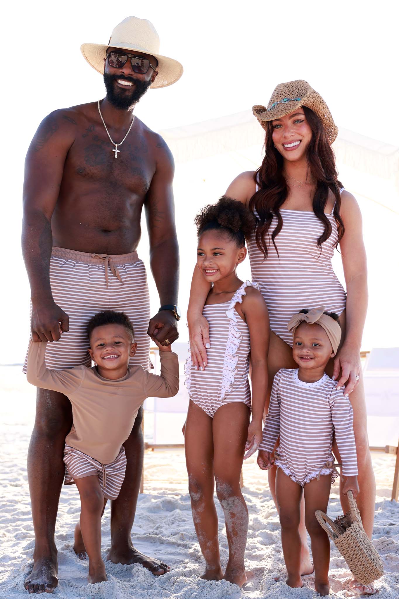 Men's Swim Trunks | Sandy Stripes - Image 4