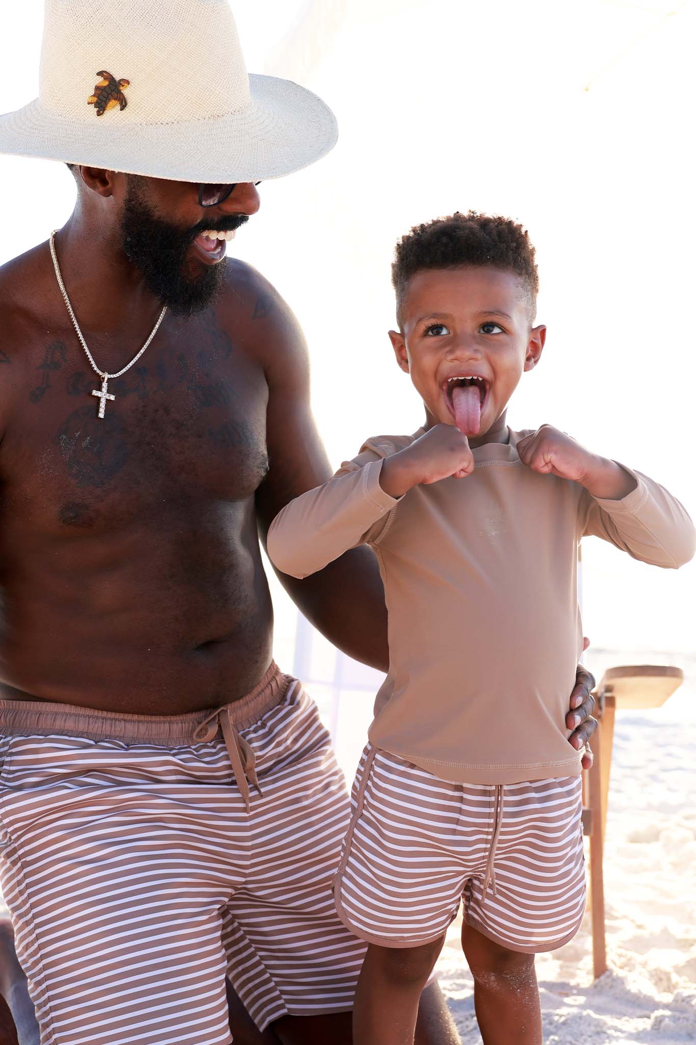 Men's Swim Trunks | Sandy Stripes - Image 6