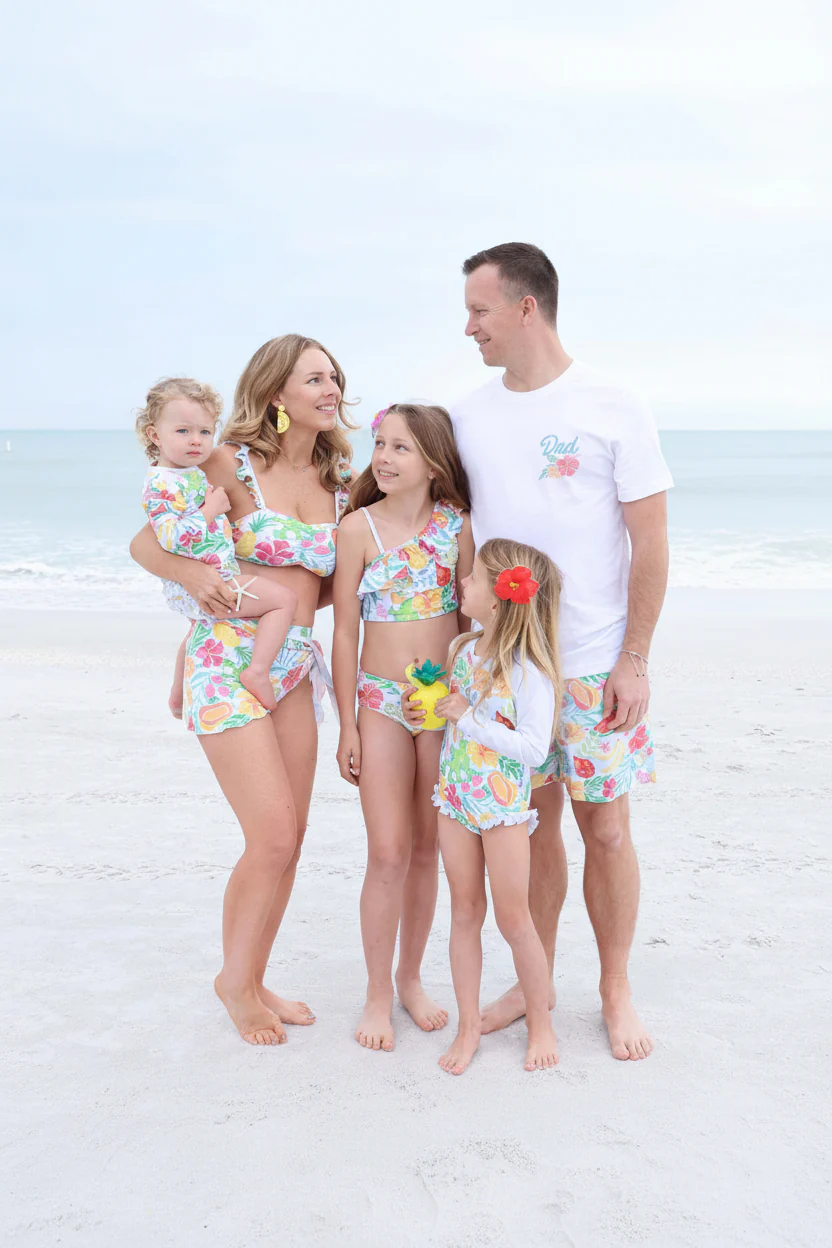 One Shoulder Ruffle Bikini | Tropical Paradise - Image 4