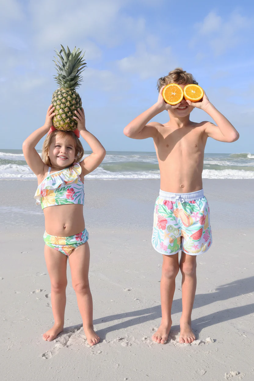 One Shoulder Ruffle Bikini | Tropical Paradise - Image 6