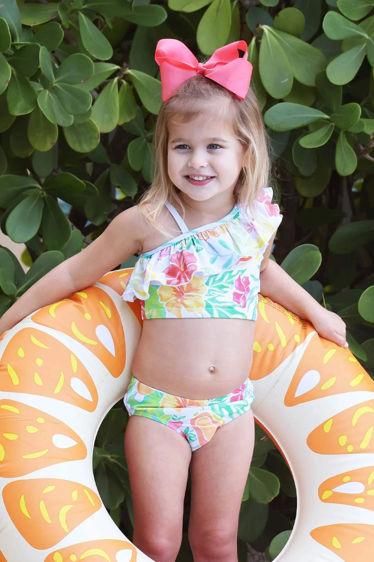 One Shoulder Ruffle Bikini | Tropical Paradise - Image 8