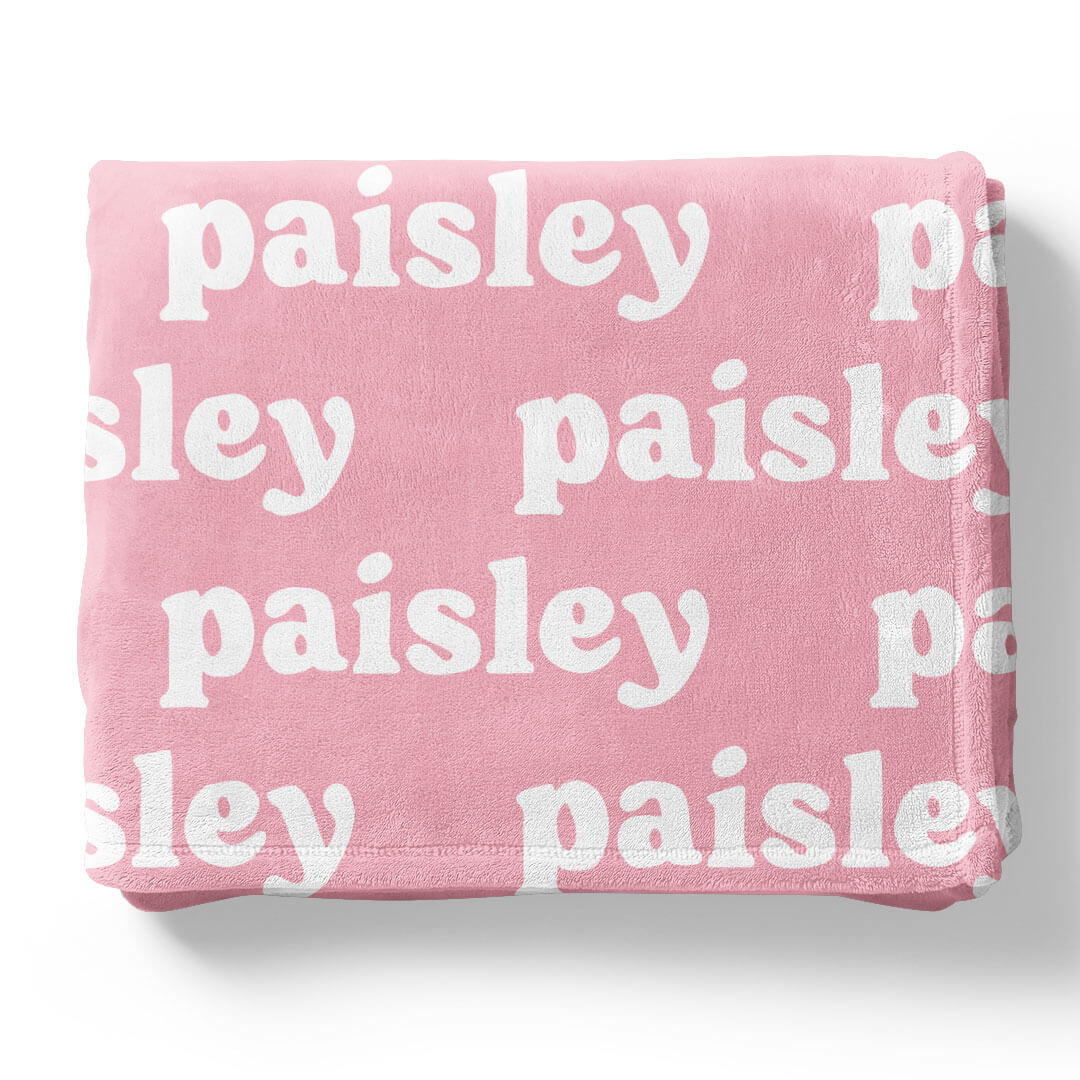 Perfectly Pink Personalized Color Blanket - Image 12