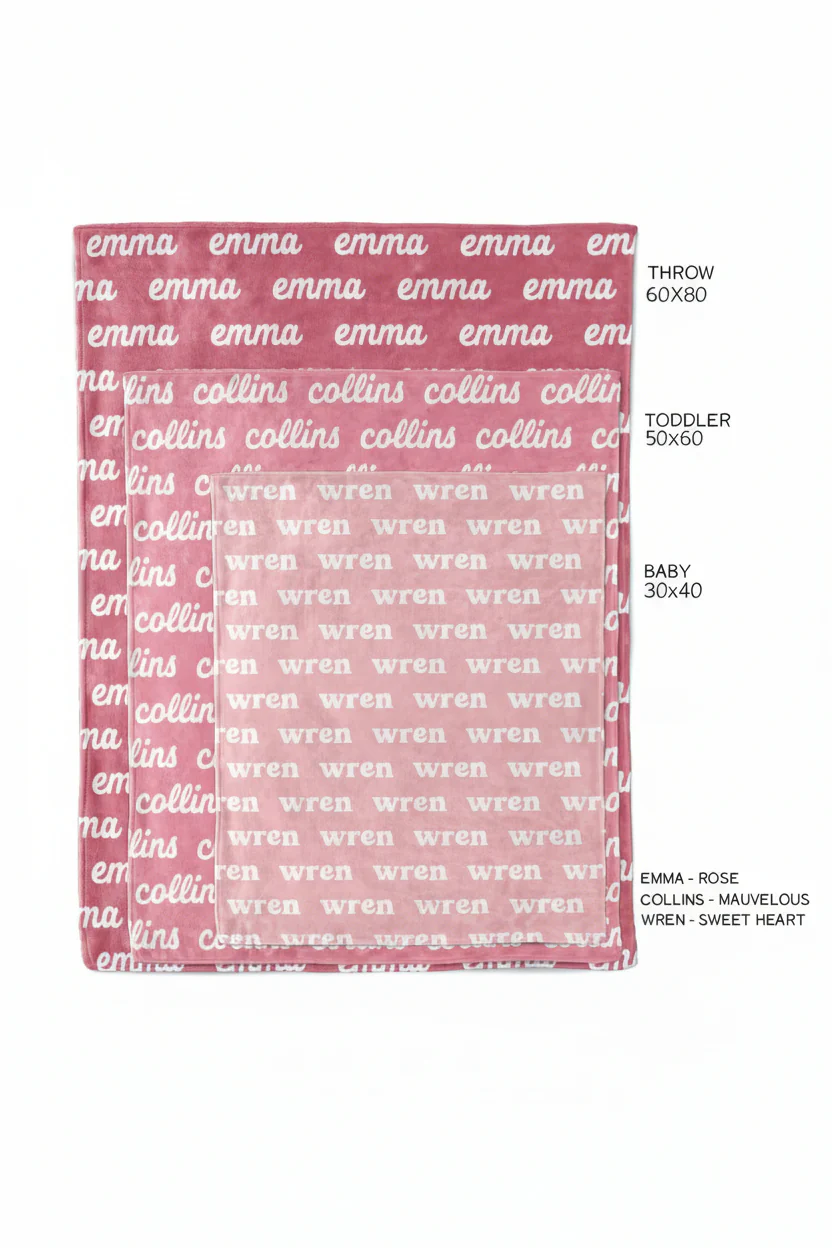 Perfectly Pink Personalized Color Blanket - Image 7