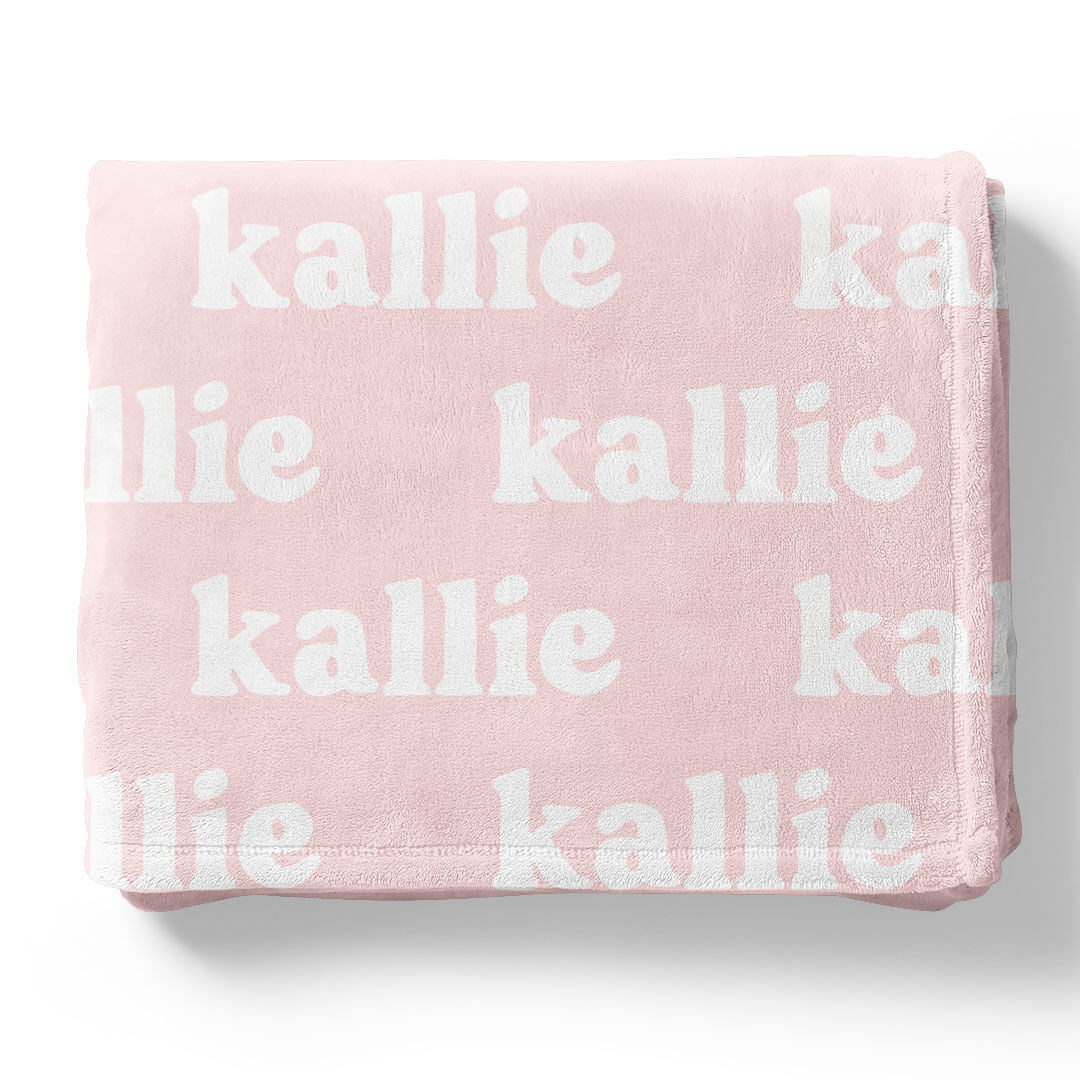 Perfectly Pink Personalized Color Blanket - Image 8
