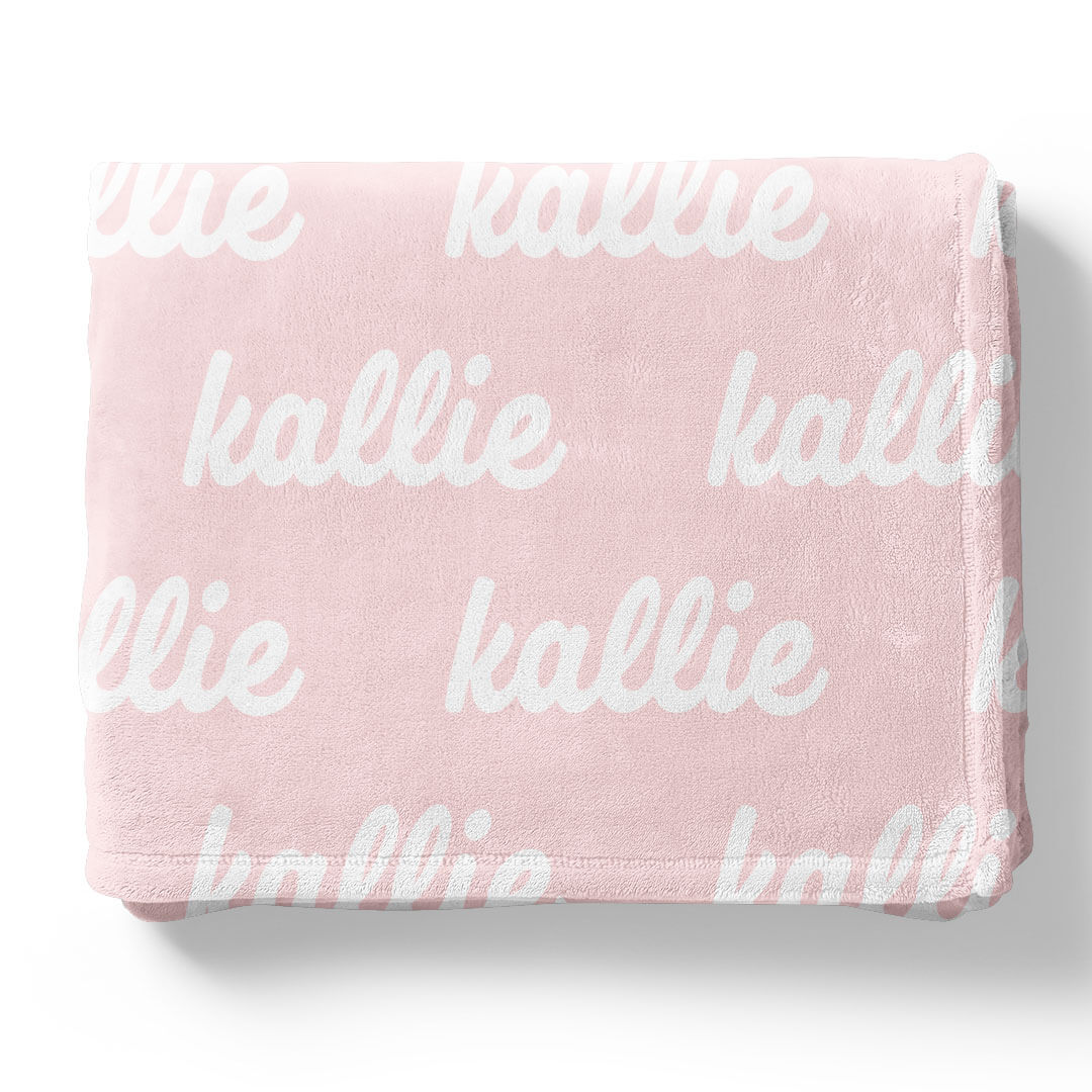 Perfectly Pink Personalized Color Blanket - Image 9