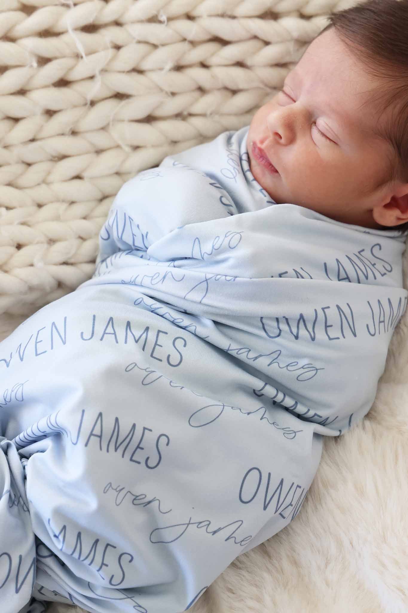 Personalized Baby Name Swaddle Blanket - Image 63