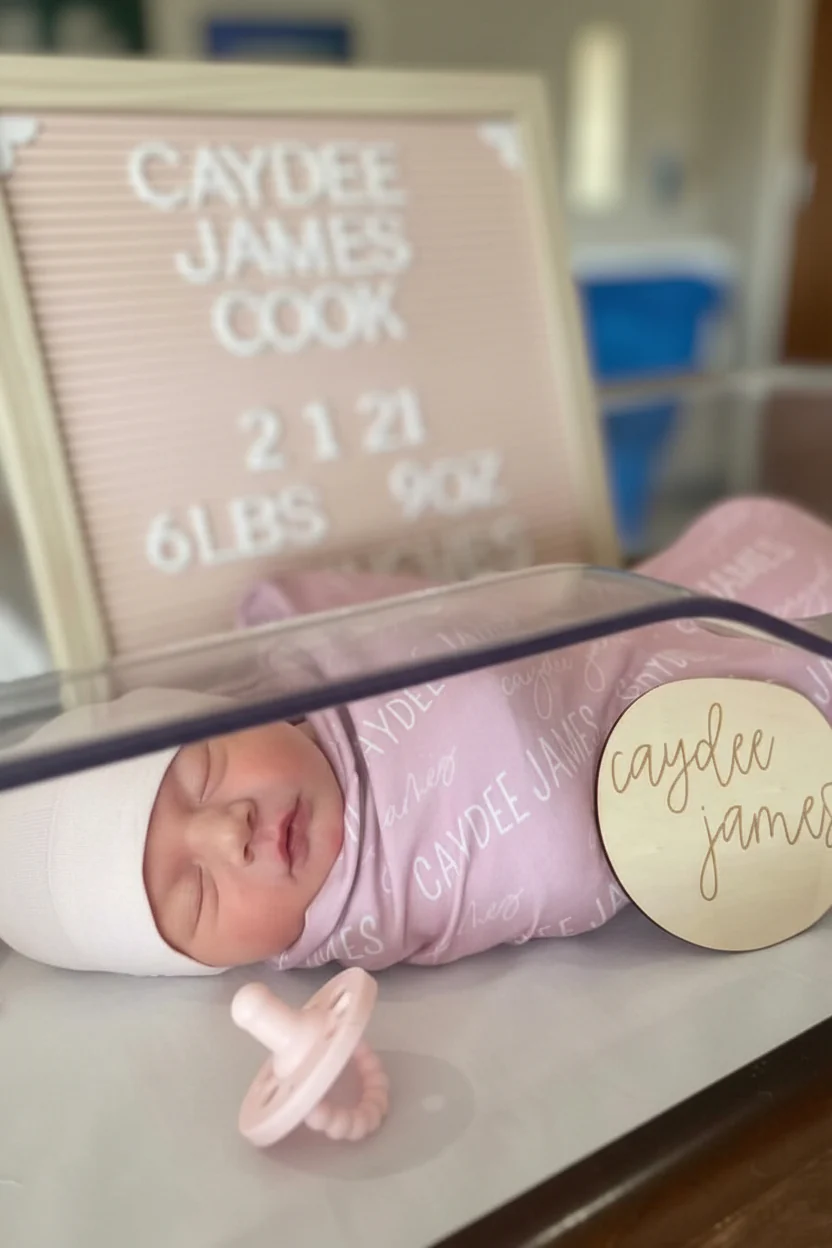 Personalized Baby Name Swaddle Blanket - Image 11