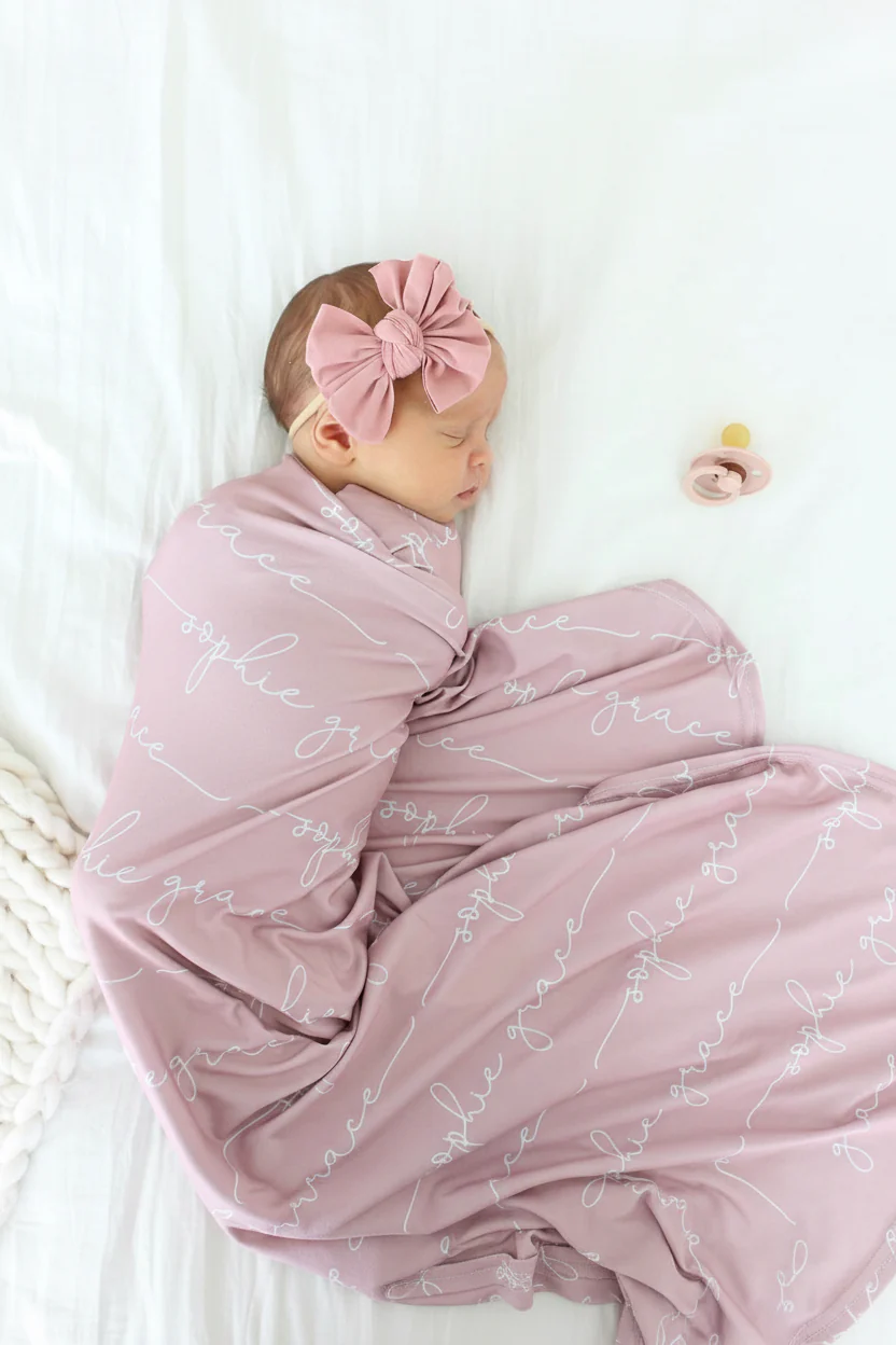 Personalized Baby Name Swaddle Blanket - Image 13