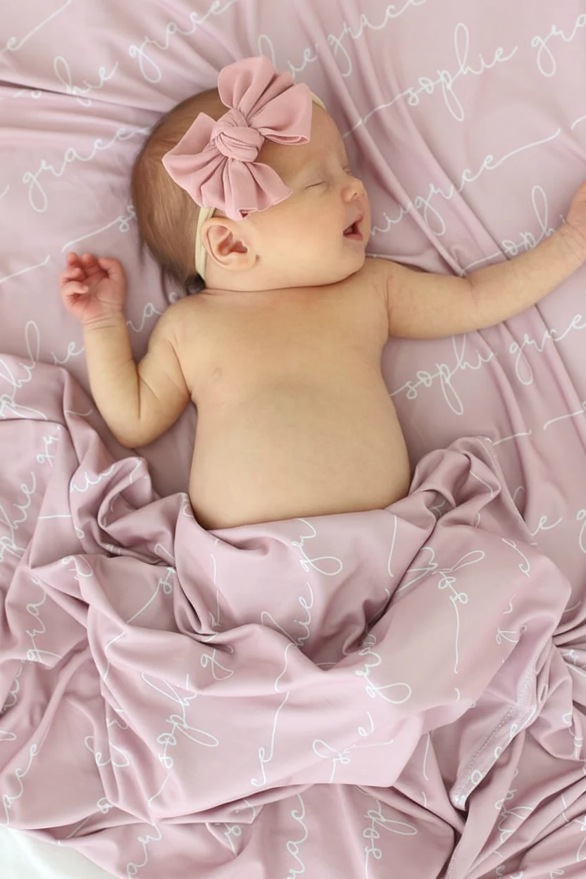 Personalized Baby Name Swaddle Blanket - Image 14