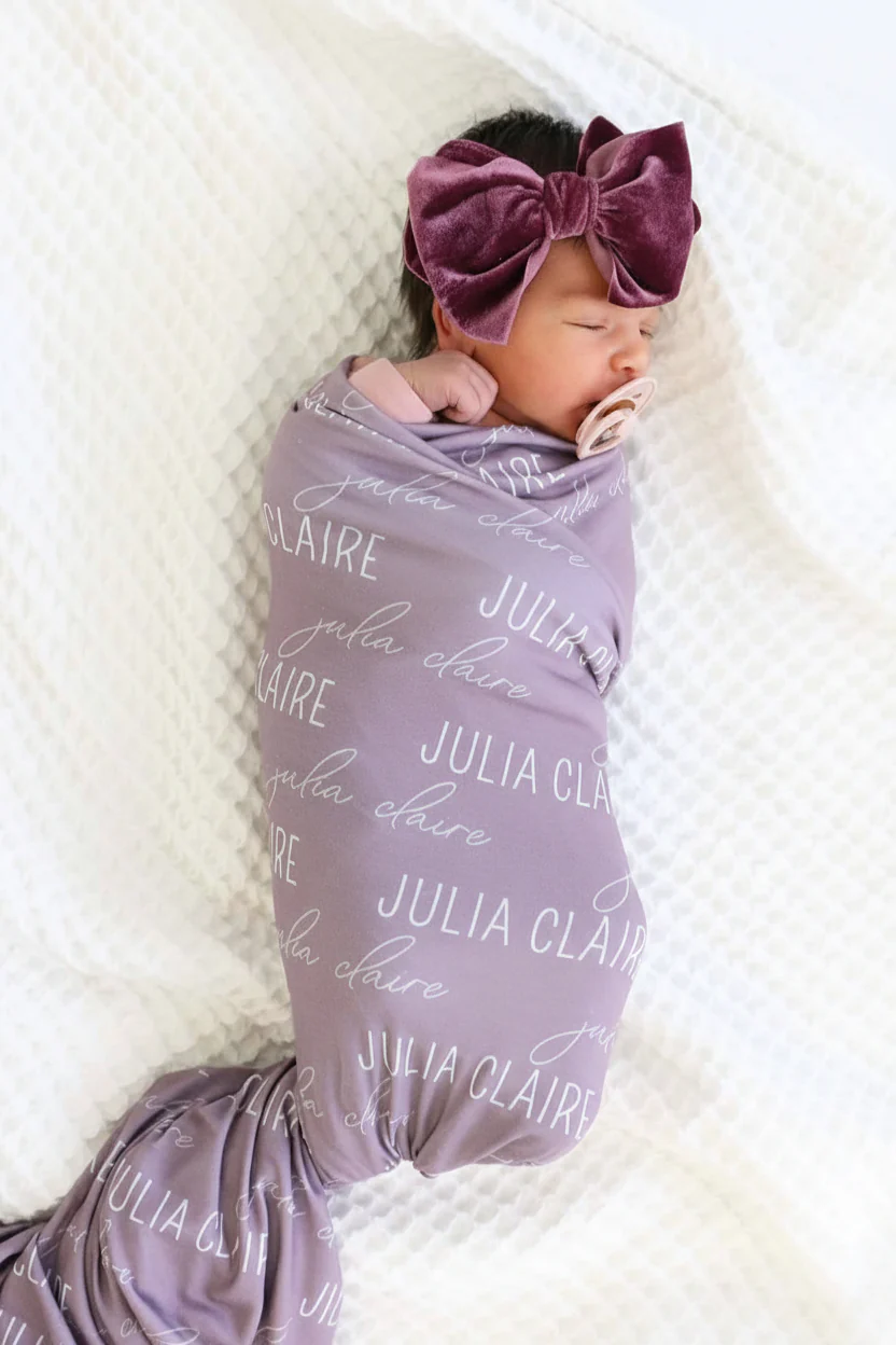 Personalized Baby Name Swaddle Blanket - Image 22