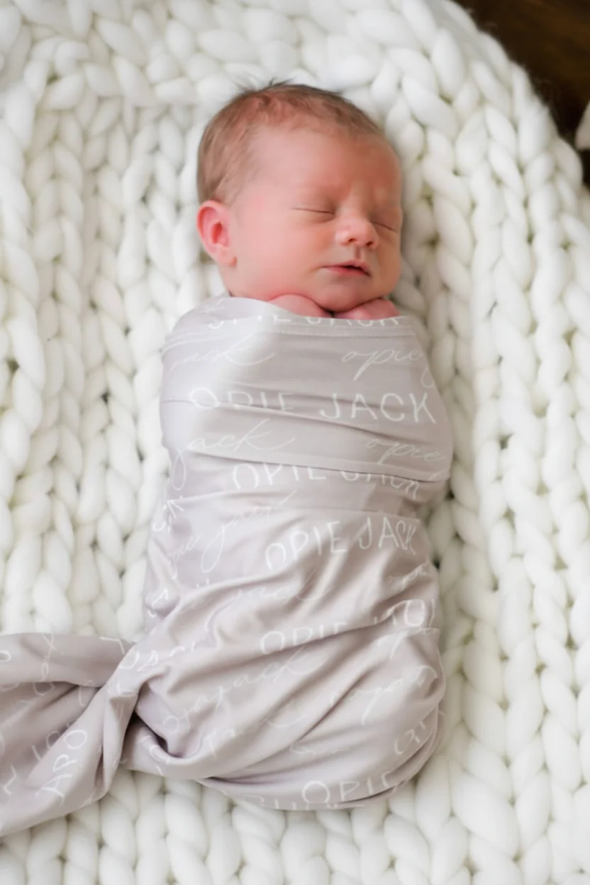 Personalized Baby Name Swaddle Blanket - Image 47