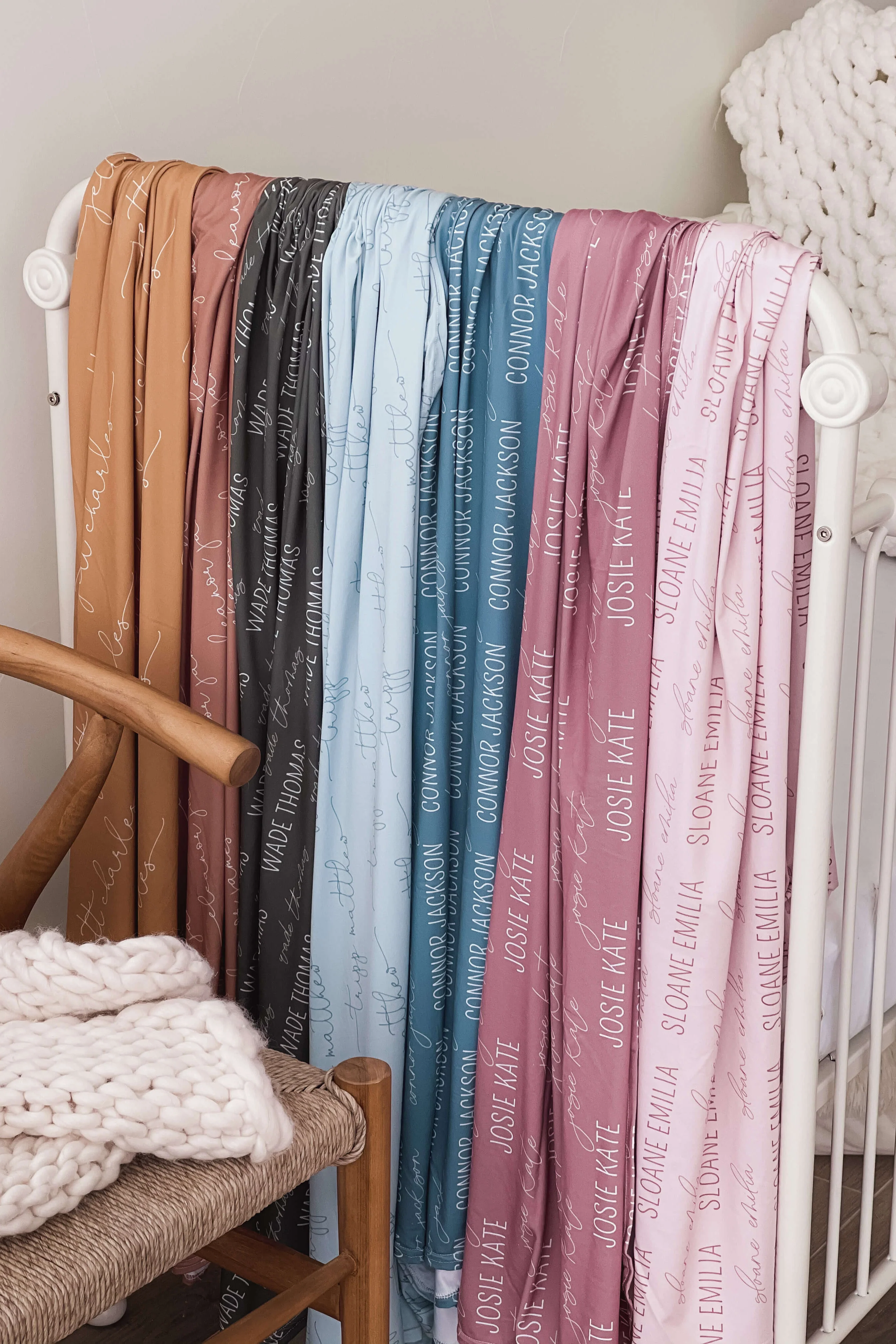 Personalized Baby Name Swaddle Blanket - Image 50