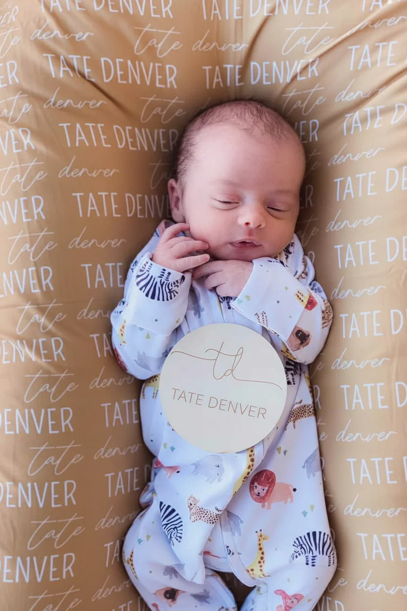 Personalized Baby Name Swaddle Blanket - Image 53
