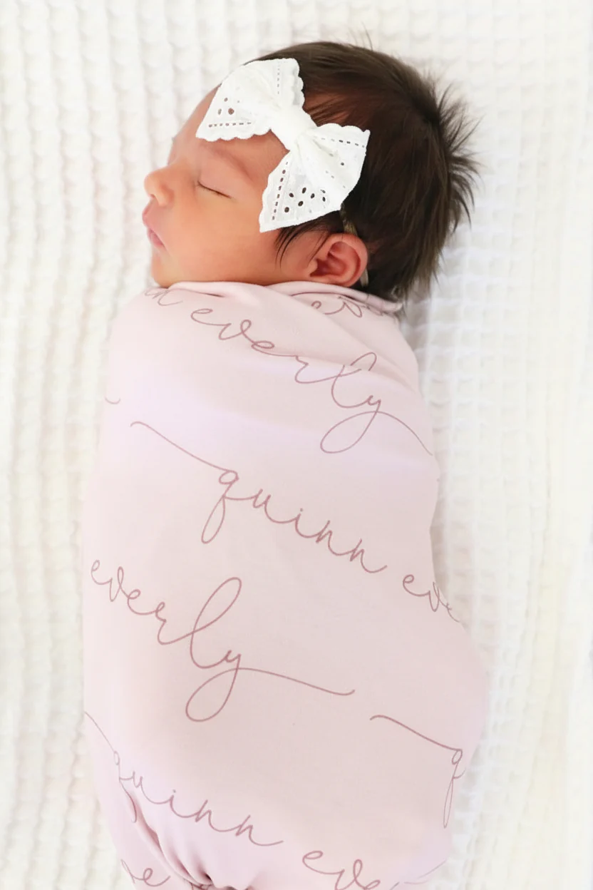 Personalized Baby Name Swaddle Blanket - Image 6
