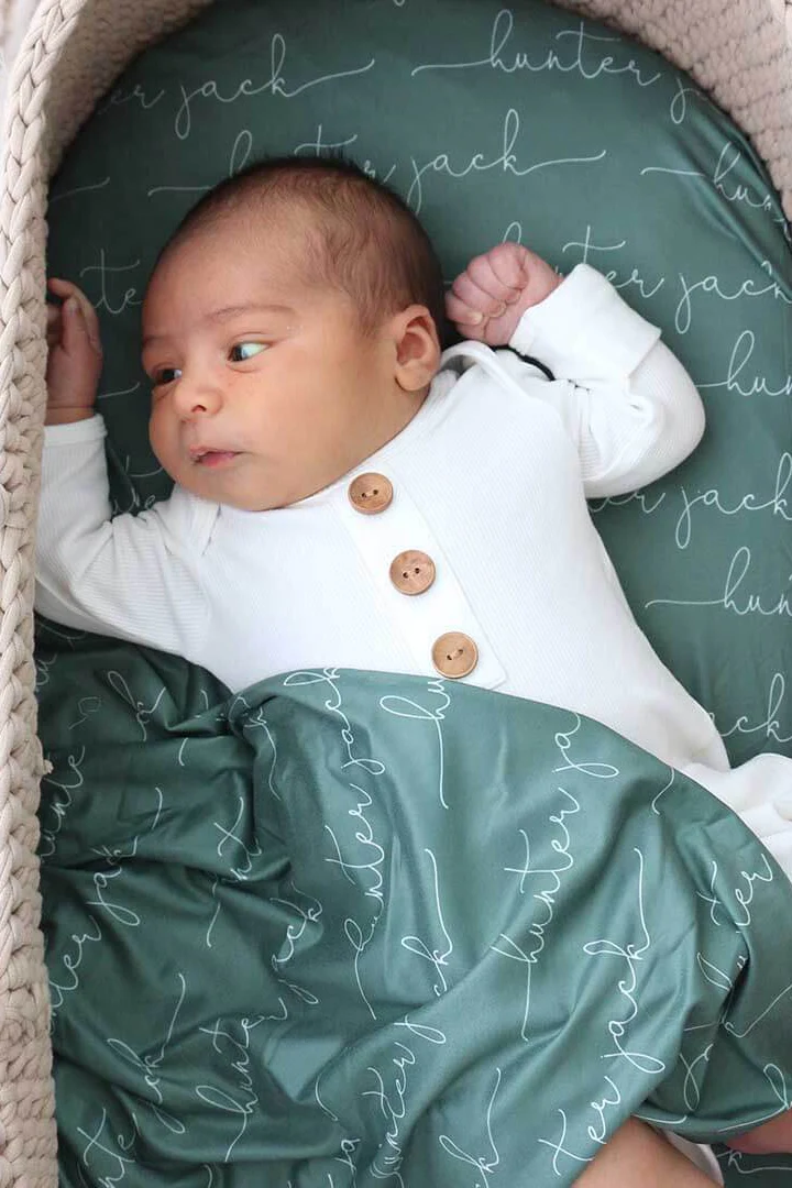 Personalized Baby Name Swaddle Blanket | Dusty Hues - Image 11