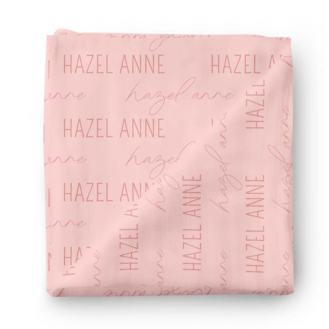 Personalized Baby Name Swaddle Blanket | Dusty Hues - Image 12