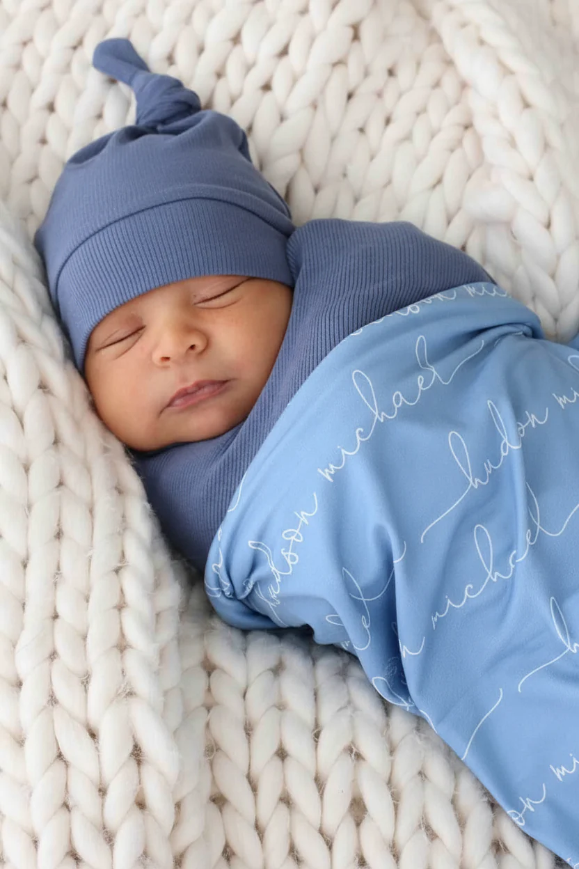 Personalized Baby Name Swaddle Blanket | Dusty Hues - Image 14