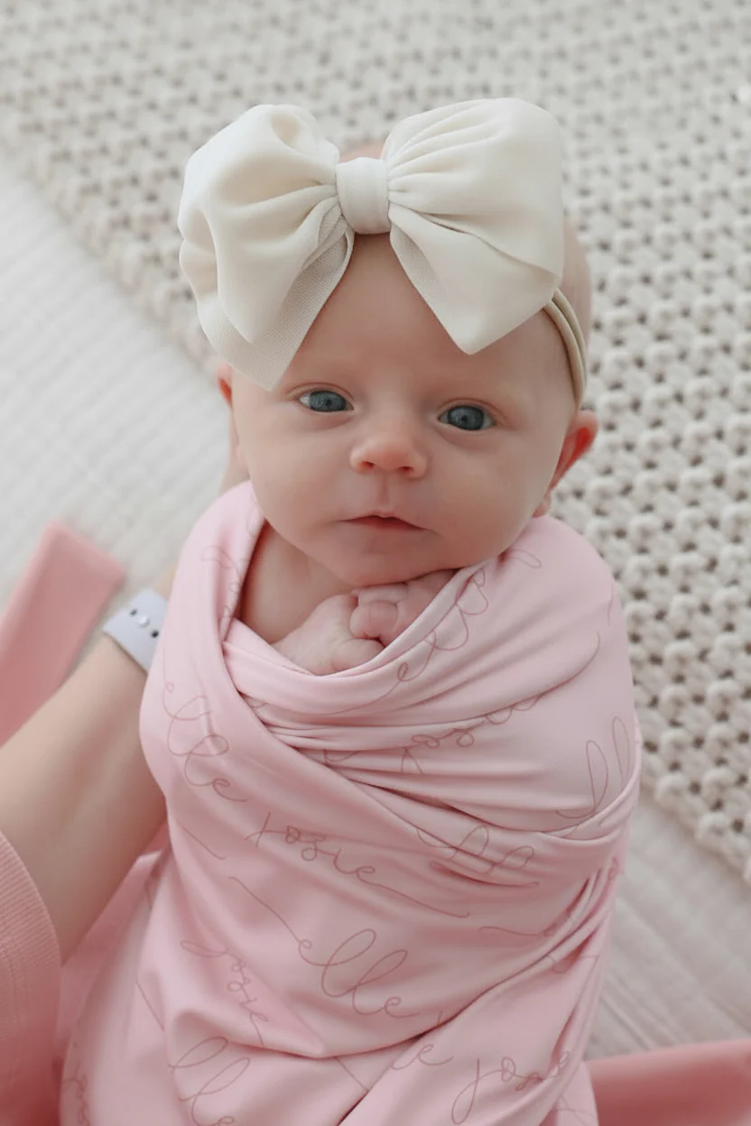 Personalized Baby Name Swaddle Blanket | Dusty Hues - Image 5