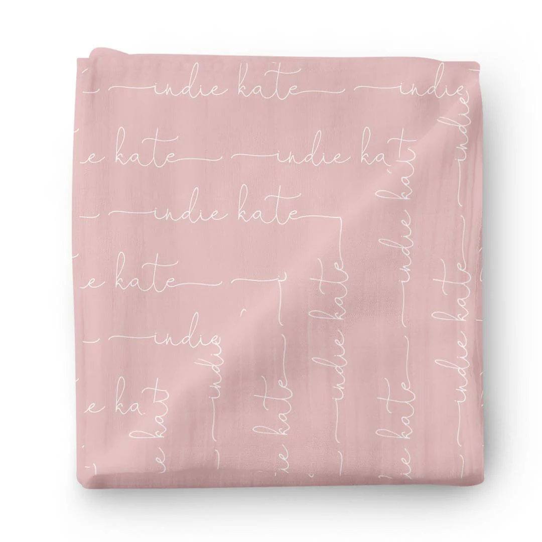 Personalized Baby Name Swaddle Blanket | Dusty Hues - Image 6