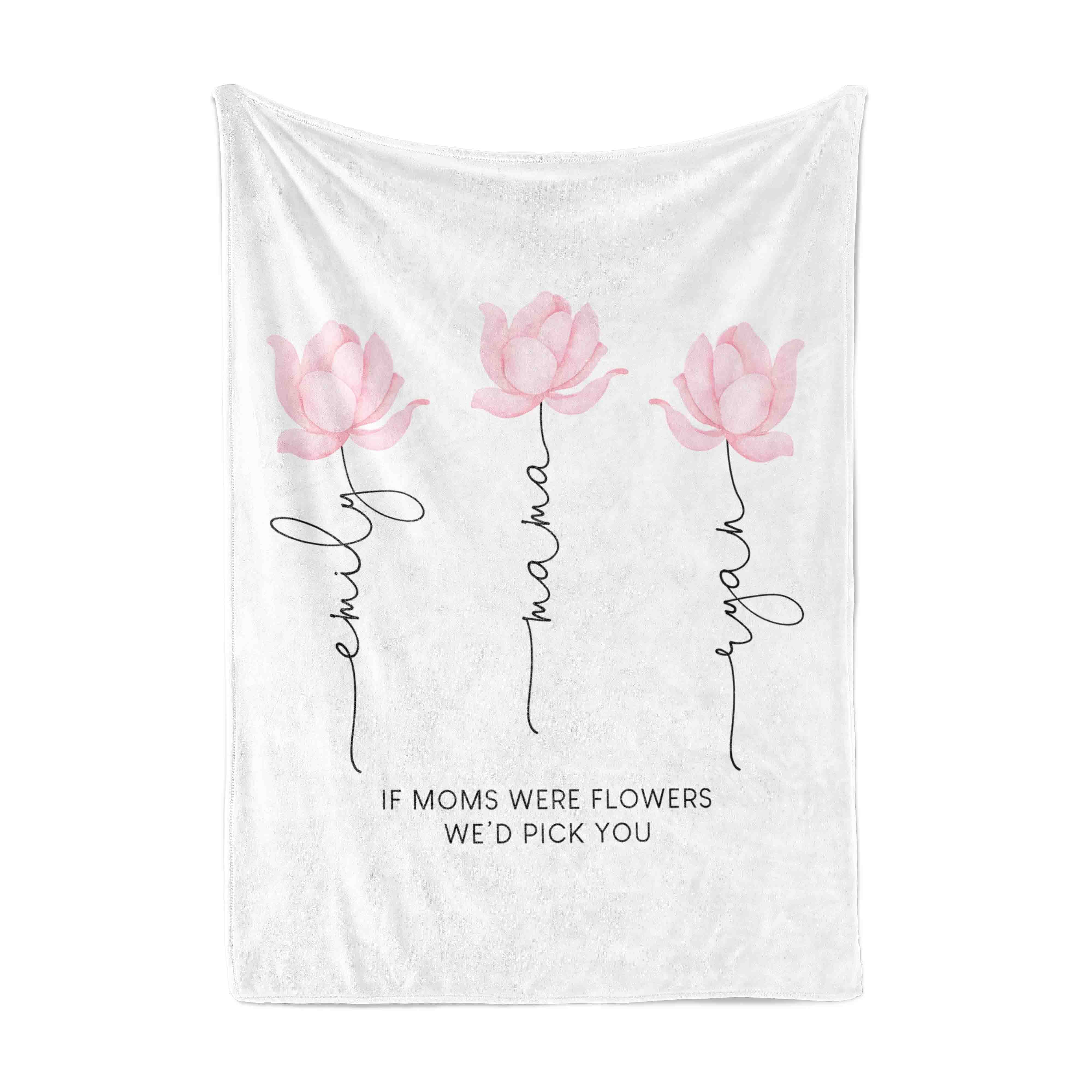 Personalized Blanket | Bouquet for Mom - Image 4
