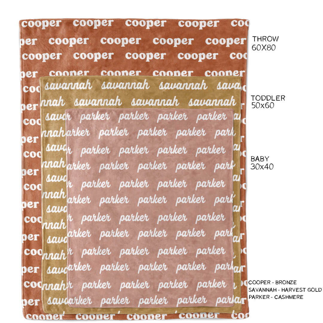 Personalized Color Blanket | Clay - Image 3