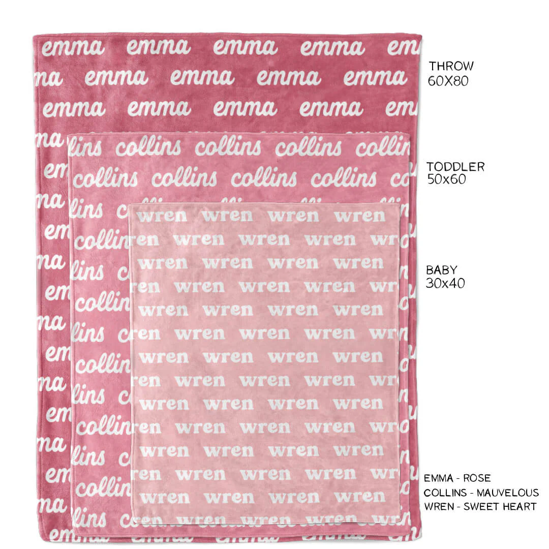 Personalized Color Blanket | Mauvelous - Image 4