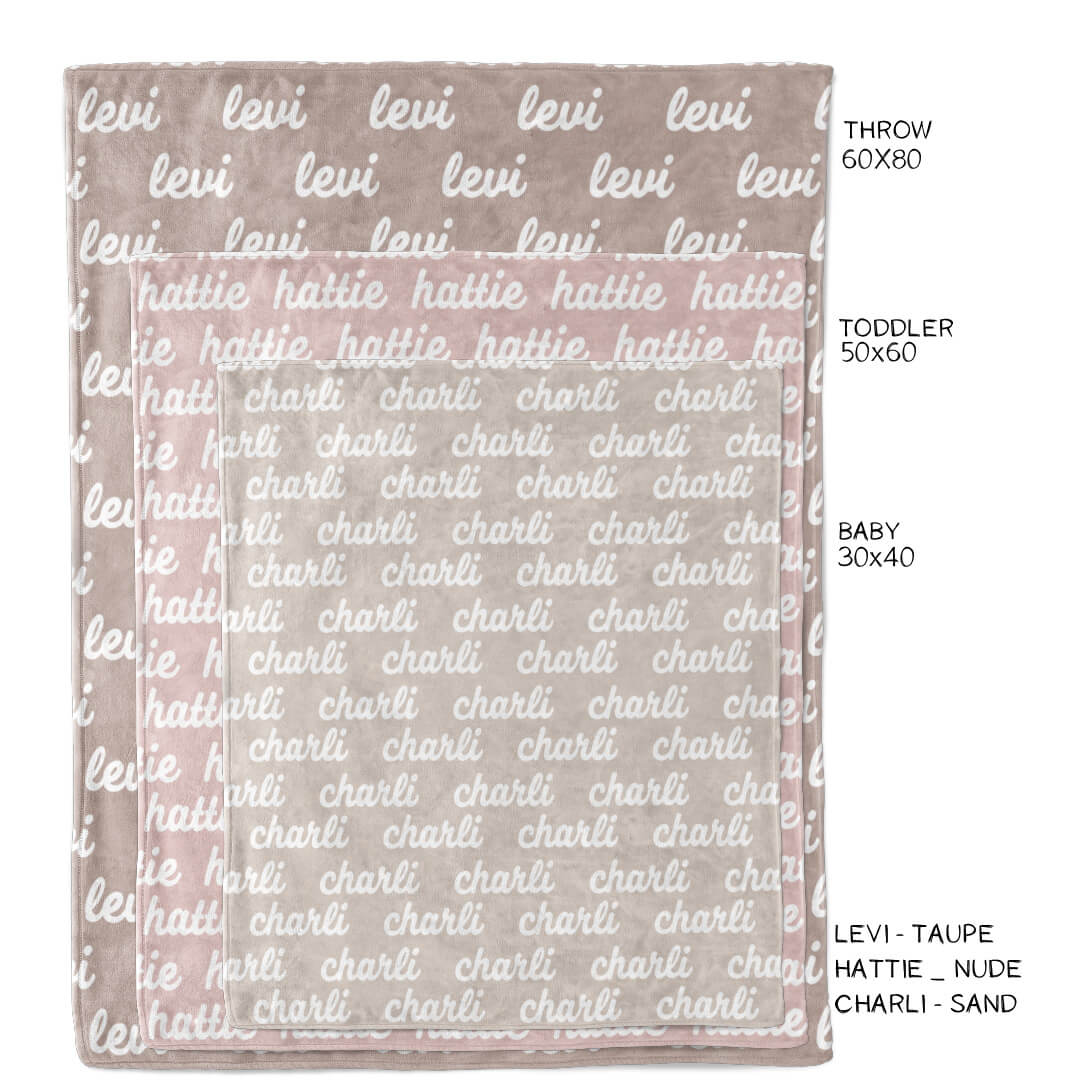 Personalized Color Blanket | Pale Pink - Image 3