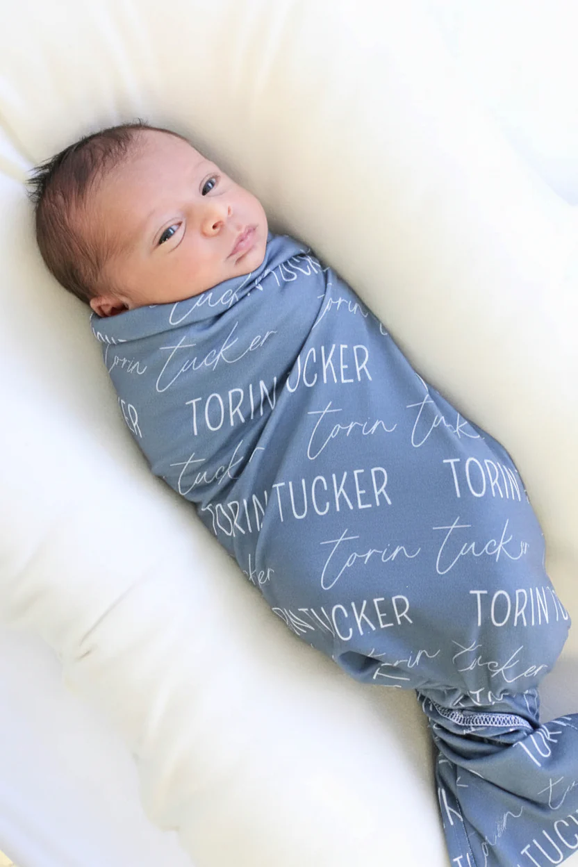 Personalized Baby Name Swaddle Blanket - Image 32