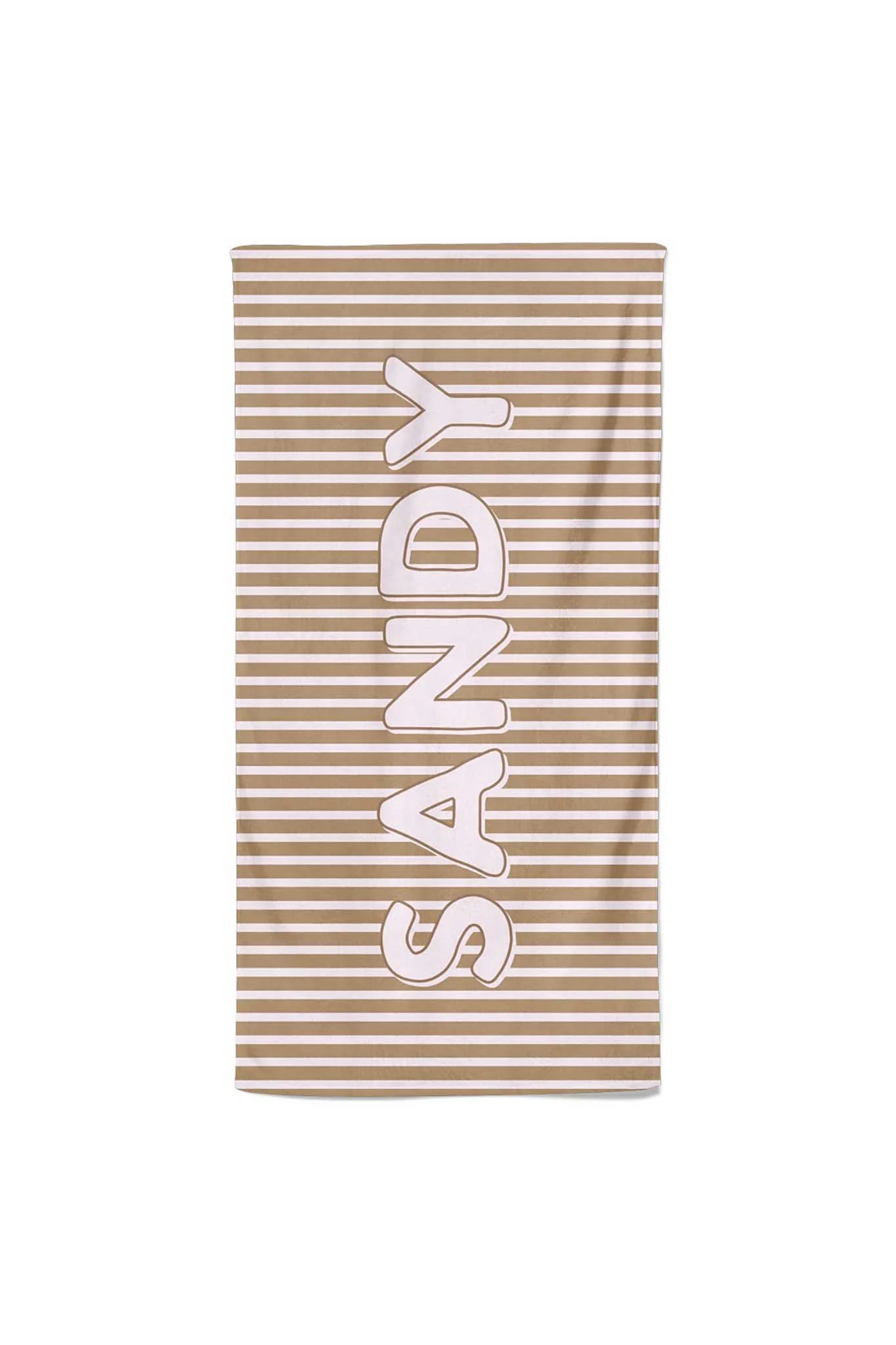 Sandy Stripes Personalized Kids Beach Towel - Image 3