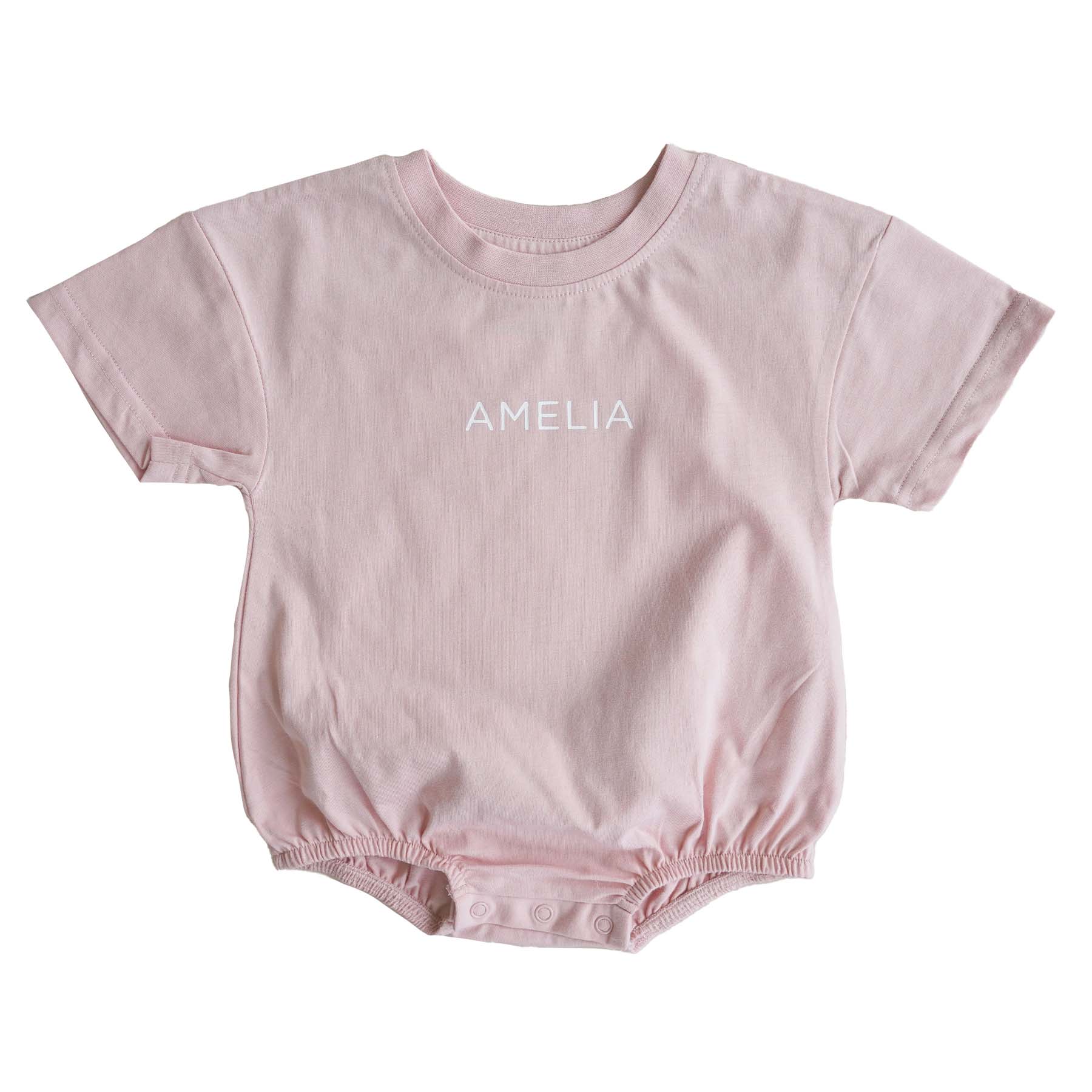 Personalized Short Sleeve Bubble Romper | Sweet & Sassy - Image 6