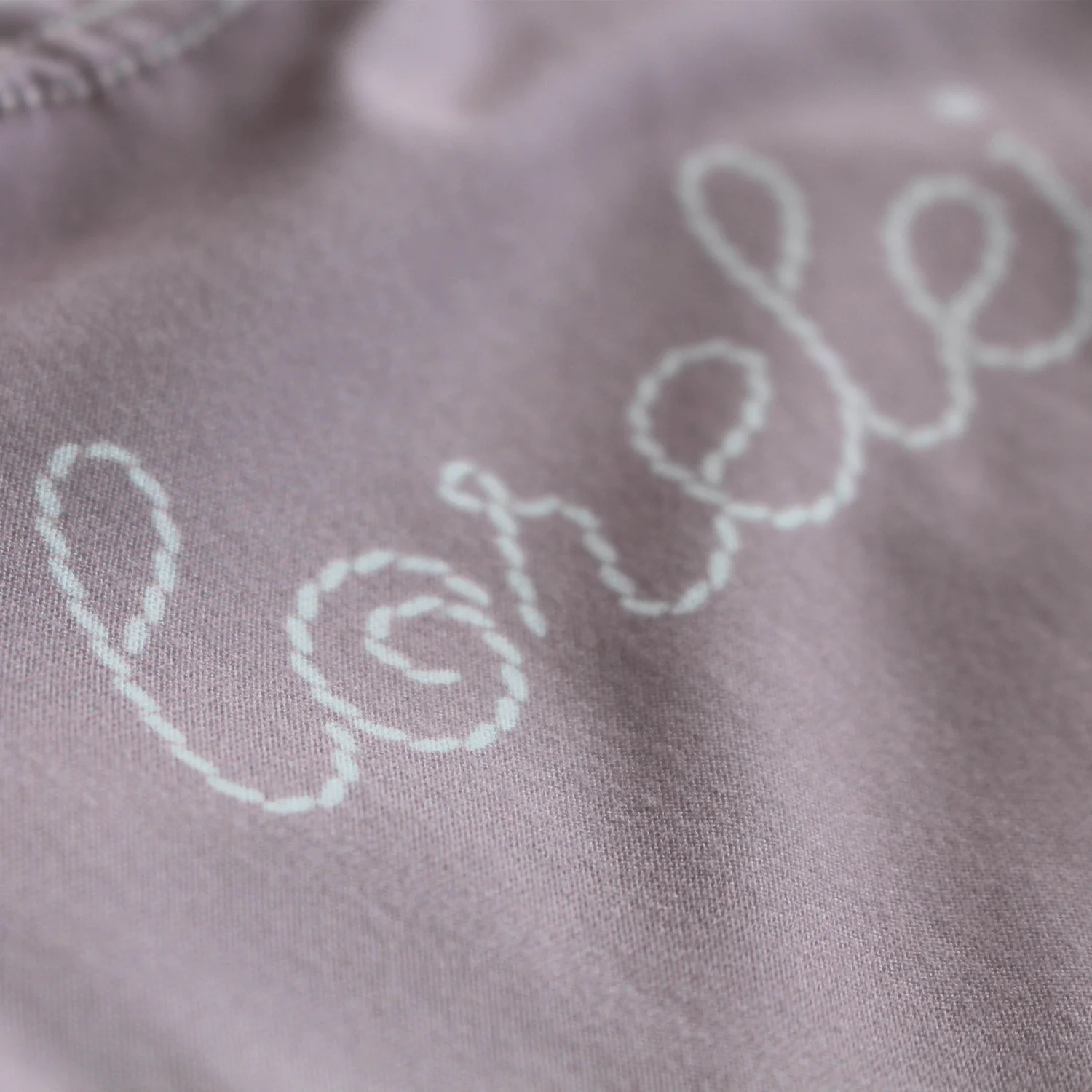 Personalized Stitched Newborn Baby Knot Gown | Lavender Dreams - Image 3