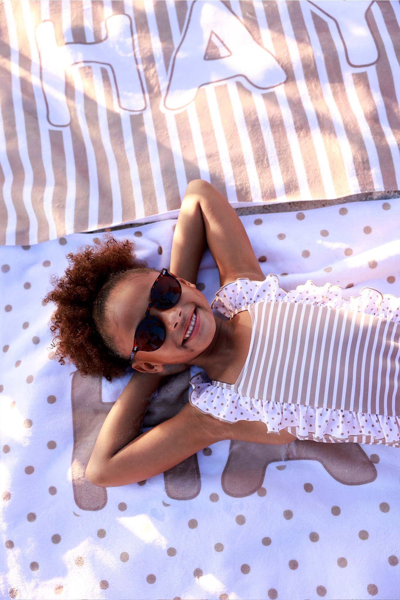 Sandy Stripes Personalized Kids Beach Towel - Image 9